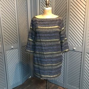 EUC Zara mini dress with 3/4 sleeves and boat neck